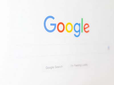 screen showing the Google logo